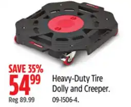 Canadian Tire Motomaster Heavy-Duty Tire Dolly and Creeper offer