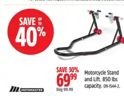 Canadian Tire Motorcycle Stand and Lift offer