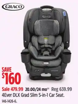 Canadian Tire Graco 4Ever DLX Grad Slim 5-in-1 Car Seat offer