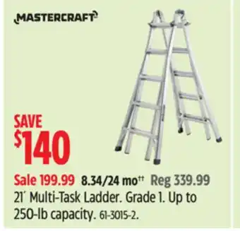 Canadian Tire Mastercraft 21´ Multi-Task Ladder offer