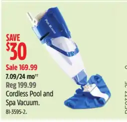 Canadian Tire Cordless Pool and Spa Vacuum offer