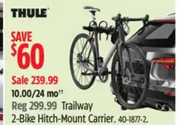 Canadian Tire Thule Trailway 2-Bike Hitch-Mount Carrier offer