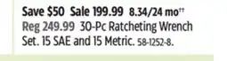 Canadian Tire Maximum 30-Pc Ratcheting Wrench Set offer