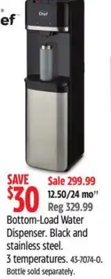 Canadian Tire MASTER Chef Bottom-Load Water Dispenser offer