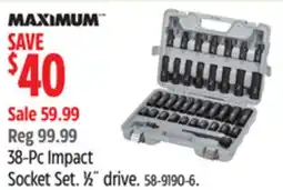 Canadian Tire 38-Pc Impact Socket Set offer