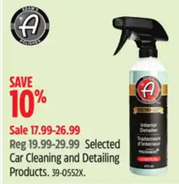 Canadian Tire Selected Car Cleaning and Detailing Products offer