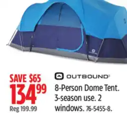 Canadian Tire Outbound 8-Person Dome Tent offer