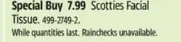 Canadian Tire Scotties Facial Tissue offer