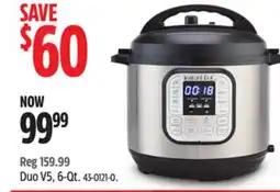Canadian Tire Instant Pot Duo V5, 6-Qt offer