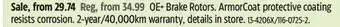 Canadian Tire OE+ Brake Rotors offer