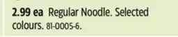 Canadian Tire Regular Noodle offer