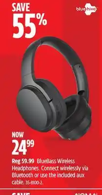 Canadian Tire Bluehive BlueBass Wireless Headphones offer