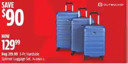 Canadian Tire Outbound 3-Pc Hardside Spinner Luggage Set offer