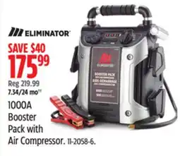 Canadian Tire Motomaster 1000A Booster Pack with Air Compressor offer
