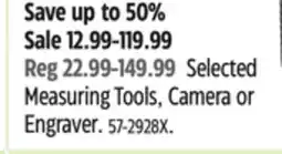 Canadian Tire Mastercraft Selected Measuring Tools, Camera or Engraver offer