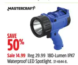 Canadian Tire Mastercraft 180-Lumen IPX7 Waterproof LED Spotlight offer