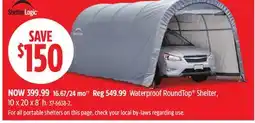 Canadian Tire Waterproof RoundTop Shelter offer