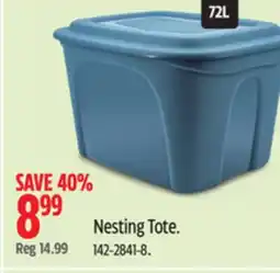 Canadian Tire Type A Nesting Tote offer