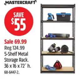 Canadian Tire Mastercraft 5-Shelf Metal Storage Rack offer