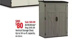 Canadian Tire Vertical Storage Shed offer