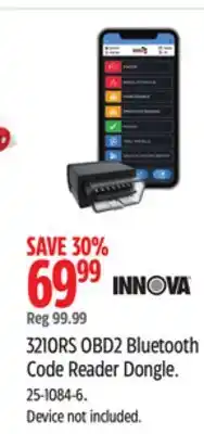 Canadian Tire Innova 3210RS OBD2 Bluetooth Code Reader Dongle offer