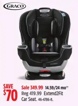 Canadian Tire Extend2Fit Car Seat offer