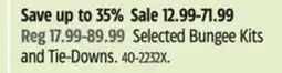 Canadian Tire Certified Selected Bungee Kits and Tie-Downs offer