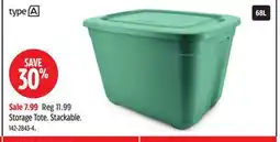 Canadian Tire Storage Tote offer