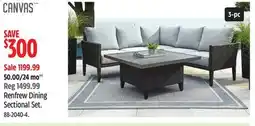 Canadian Tire Canvas Renfrew Dining Sectional Set offer