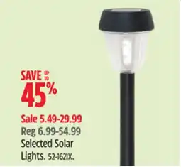 Canadian Tire Selected Solar Lights offer
