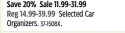 Canadian Tire Autotrends Selected Car Organizers offer