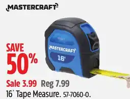 Canadian Tire Mastercraft 16´ Tape Measure offer