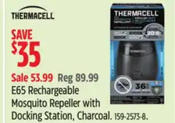 Canadian Tire E65 Rechargeable Mosquito Repeller with Docking Station, Charcoal offer