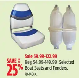 Canadian Tire Selected Boat Seats and Fenders offer