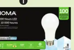 Canadian Tire NOMA A19 100W LED Bulbs offer