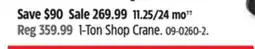 Canadian Tire 1-Ton Shop Crane offer