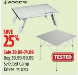Canadian Tire Woods Selected Camp Tables offer
