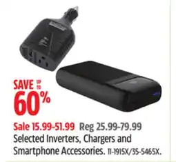 Canadian Tire Bluehive Selected Inverters, Chargers and Smartphone Accessories offer