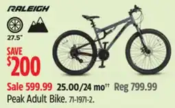Canadian Tire Raleigh Peak Adult Bike offer