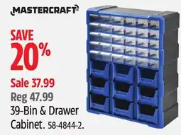 Canadian Tire Mastercraft Bin & drawer cabinet offer