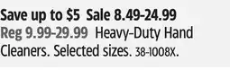 Canadian Tire Heavy-Duty Hand Cleaners offer