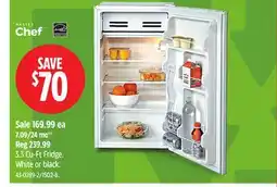 Canadian Tire 3.3 Cu-Ft Fridge offer