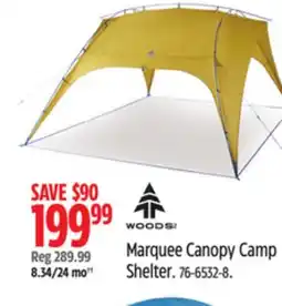Canadian Tire Marquee Canopy Camp Shelter offer