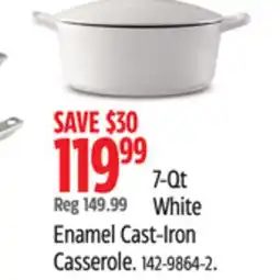 Canadian Tire Lagostina Enamel Cast-Iron Casserole offer