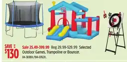 Canadian Tire Selected Outdoor Games, Trampoline or Bouncer offer