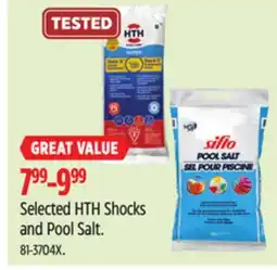 Canadian Tire Selected HTH Shocks and Pool Salt offer
