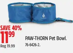 Canadian Tire Woods PAW-THORN Pet Bowl offer