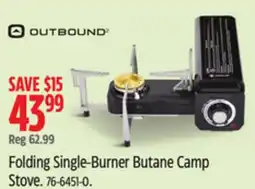 Canadian Tire Outbound Folding Single-Burner Butane Camp Stove offer