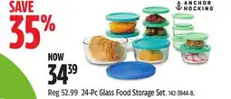 Canadian Tire 24-Pc Glass Food Storage Set offer