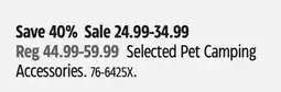 Canadian Tire woods Selected Pet Camping offer
